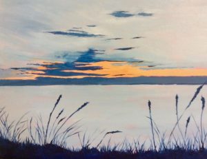 linda morris: sunset at blackie spit